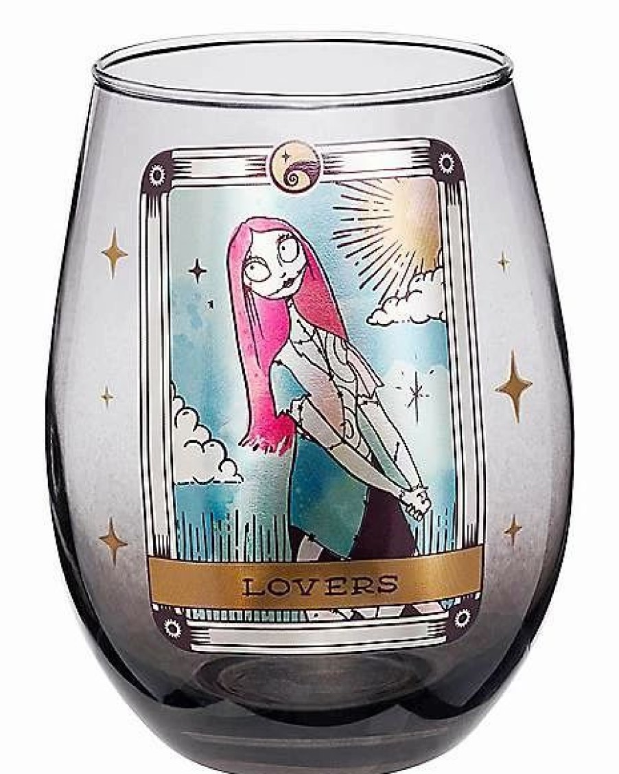 Halloween * Discount Star-Crossed Lovers Drinkware Set 2 Pack 20 Oz. The Nightmare Before Christmas