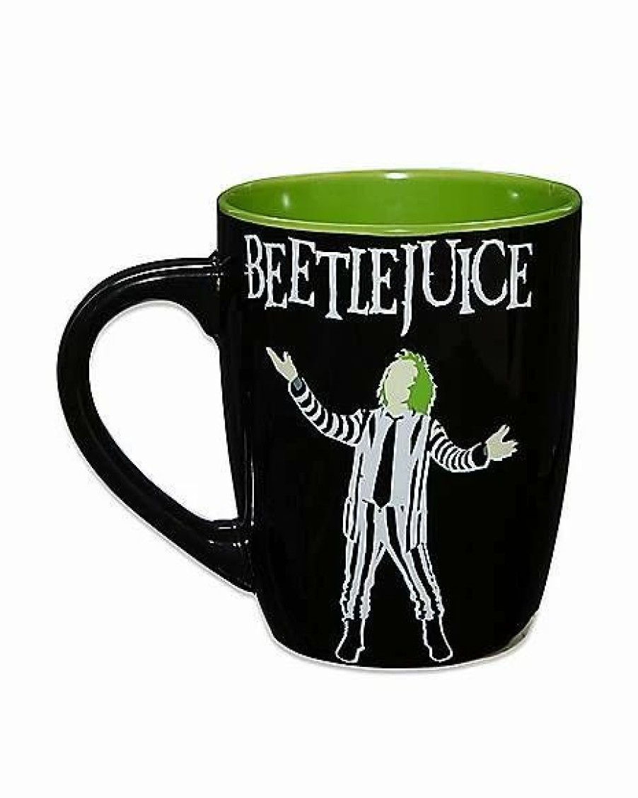 Halloween * Discount Ghost With The Most Beetlejuice Coffee Mug 25 Oz. Black And White