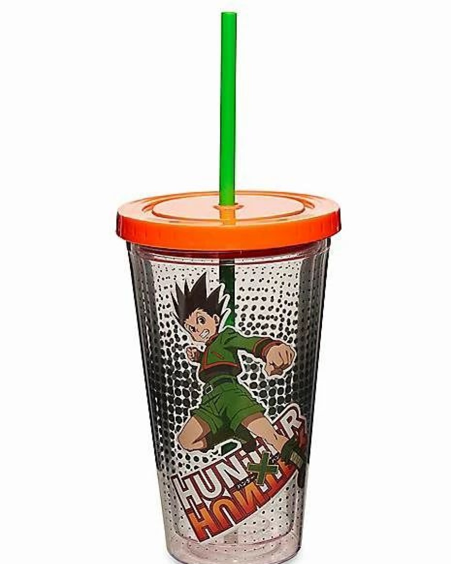 Anime * New Gon Freecss Hunter X Hunter Cup With Straw 18 Oz. Multi-Color