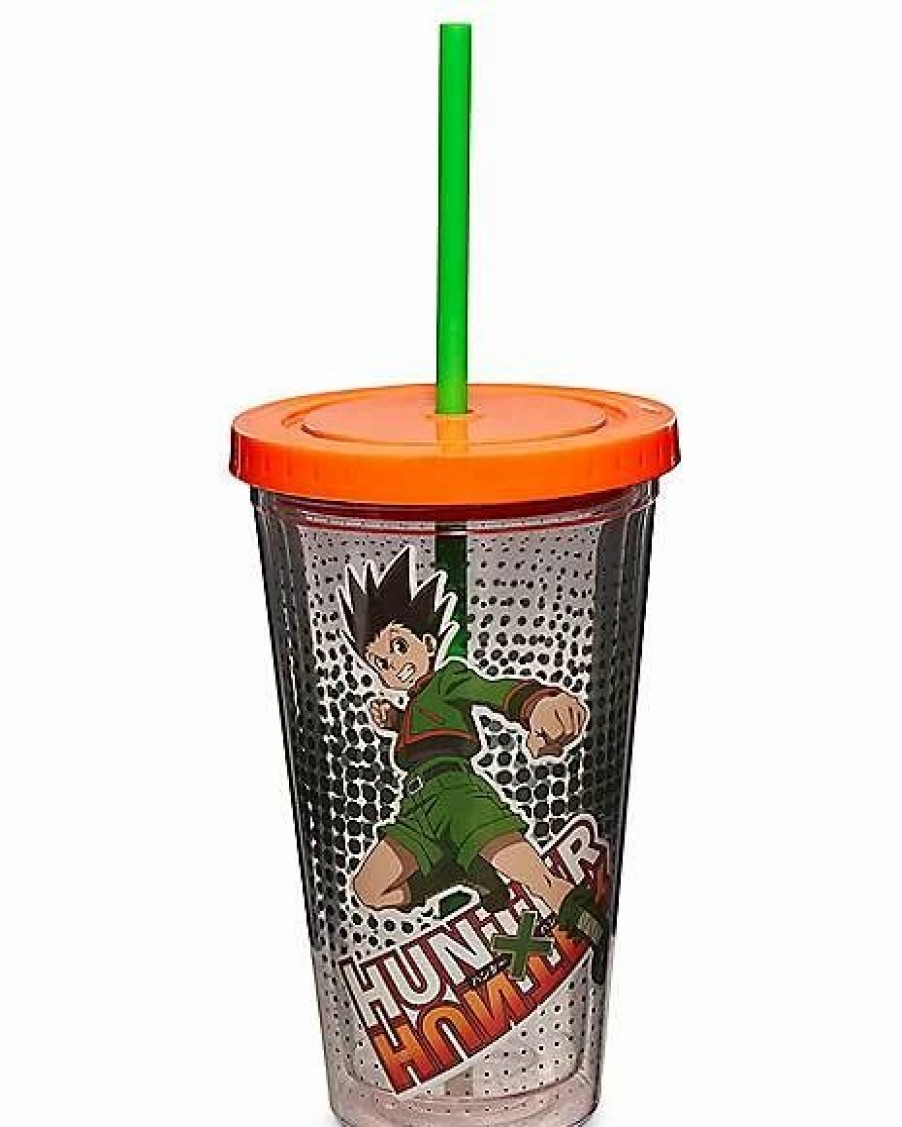 Anime * New Gon Freecss Hunter X Hunter Cup With Straw 18 Oz. Multi-Color