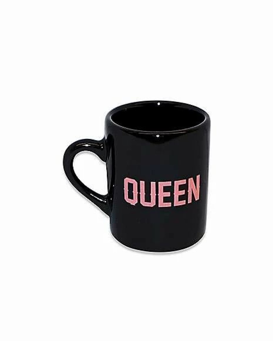 Shooters & Shot Glasses * Cheap Queen Coffee Mug Shot Glass 2 Oz. Black