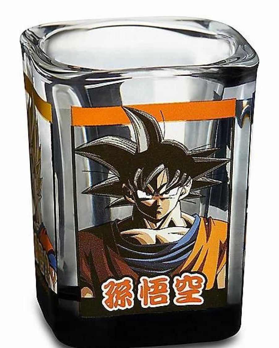 Anime * Discount Dragon Ball Z 4-Sided Character Shot Glass 2 Oz. Clear