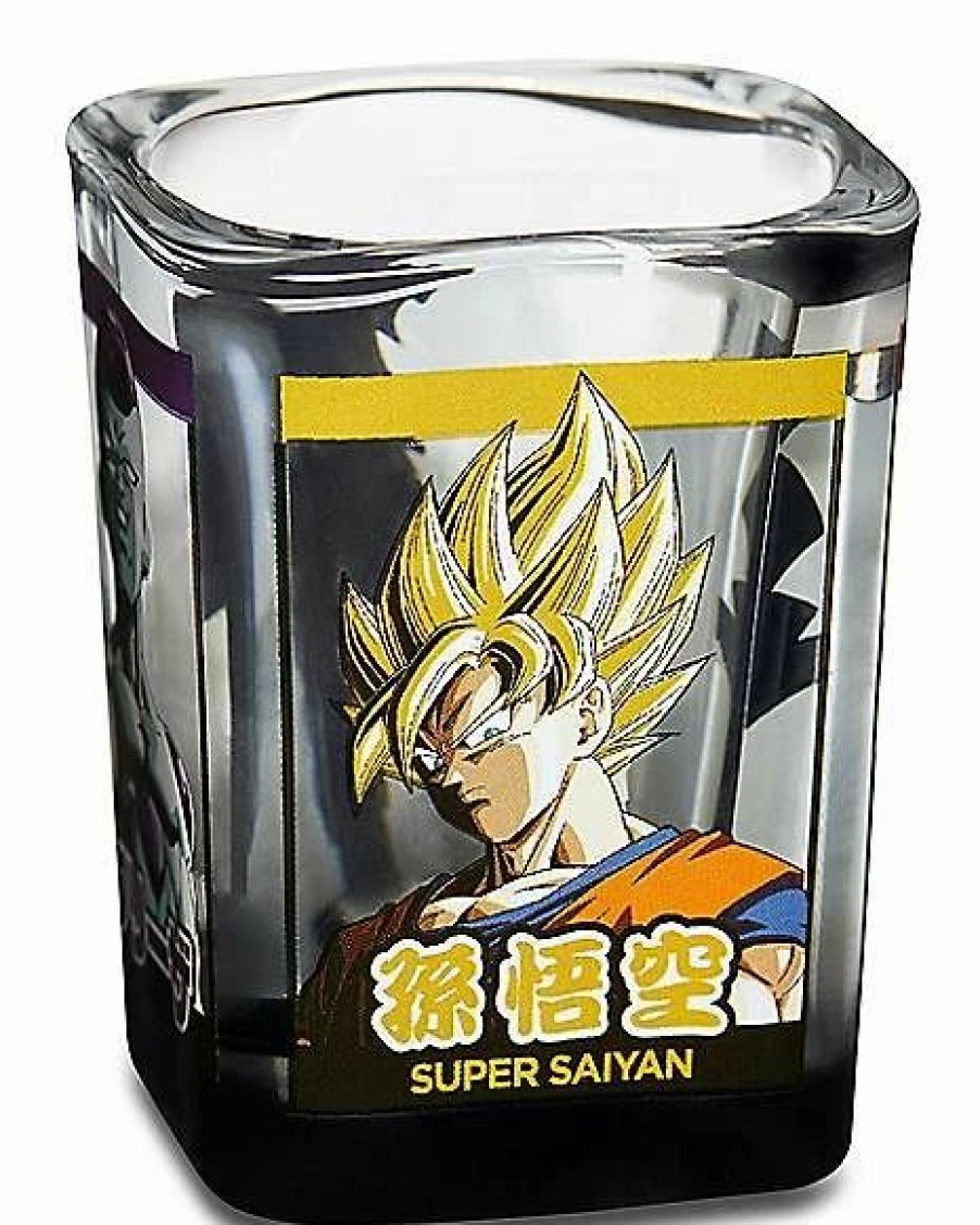 Anime * Discount Dragon Ball Z 4-Sided Character Shot Glass 2 Oz. Clear