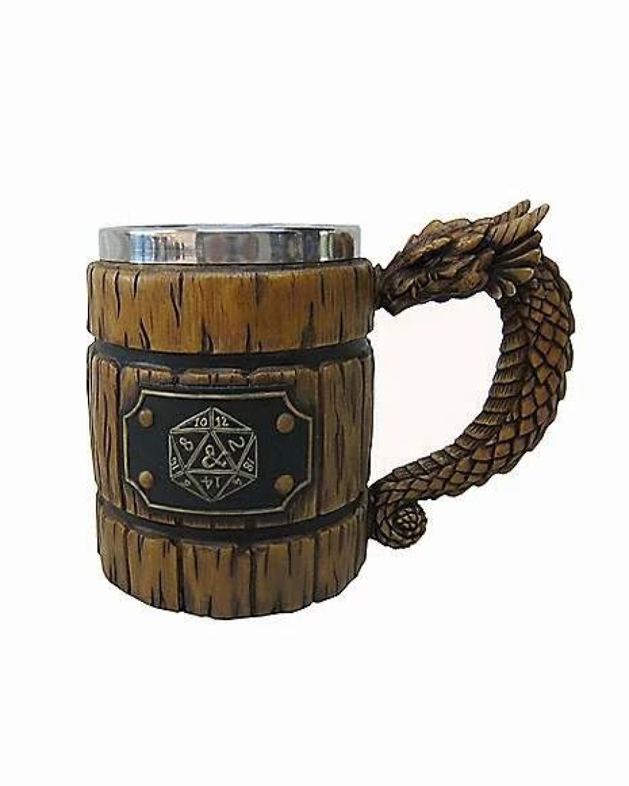 Halloween * New Dungeons & Dragons Molded Coffee Mug 13.5 Oz. Brown