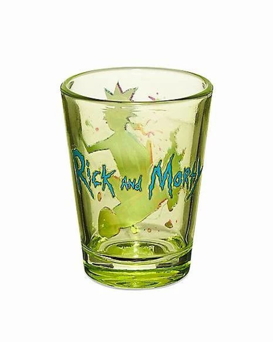 Television * Outlet Skateboard Rick And Morty Shot Glass 1.5 Oz. Green