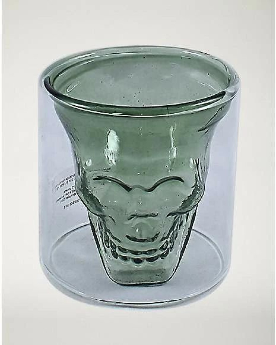 Shooters & Shot Glasses * New Clear Skull Shot Glass