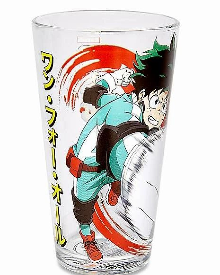 Anime * Buy Deku My Hero Academia Pint Glass 16 Oz. Clear