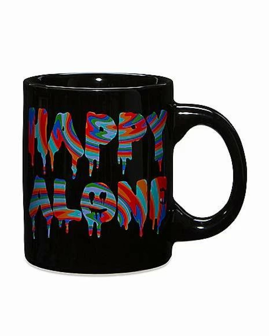 Coffee Mugs * Brand New Happy Alone Drip Coffee Mug 20 Oz. Black