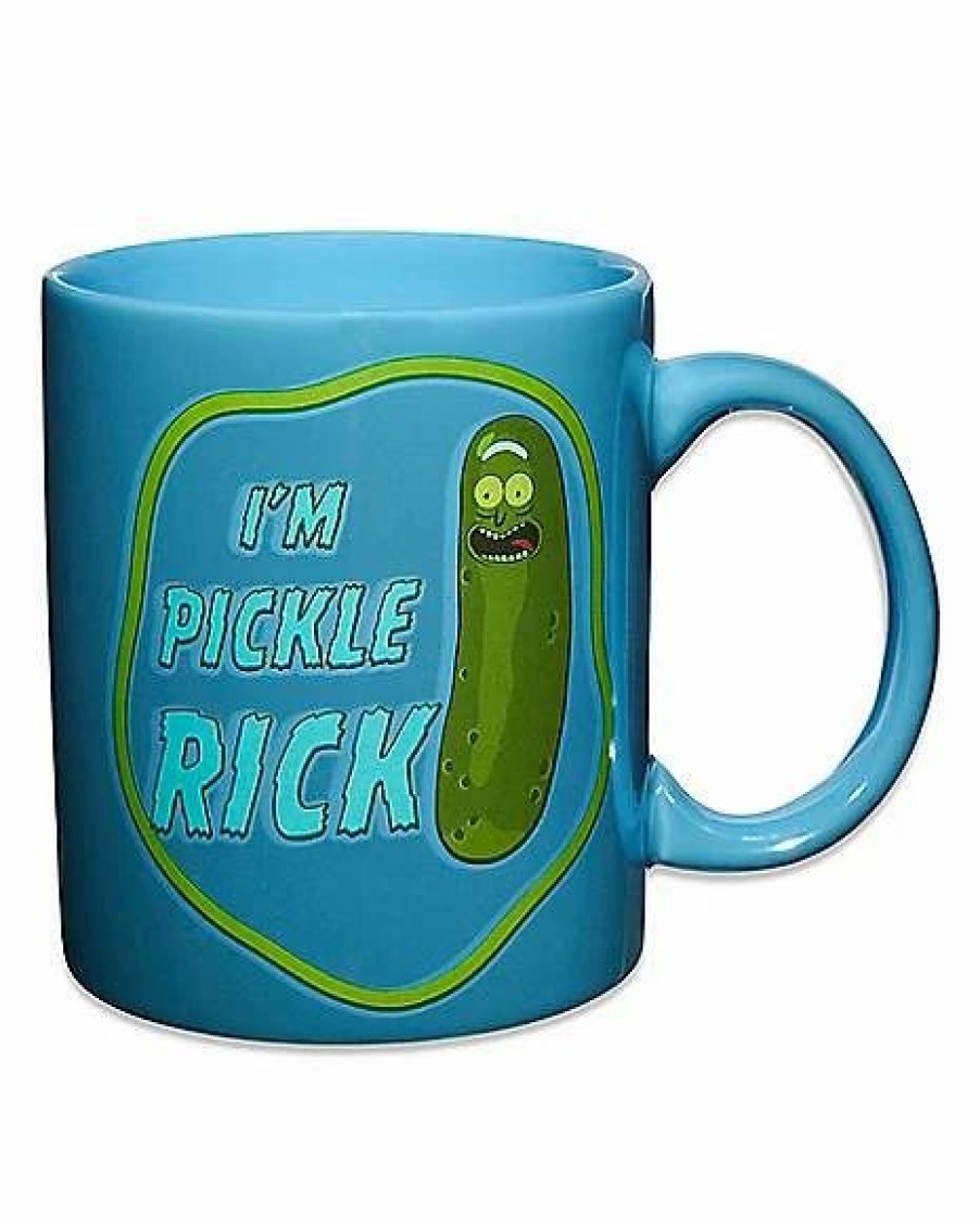 Television * Best Pirce I'M Pickle Rick Coffee Mug 20 Oz. Rick And Morty Blue