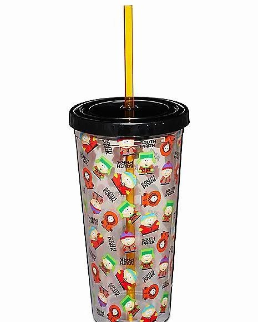 Plastic Drinkware * Best Reviews Of Characters South Park Cup With Straw 20 Oz. Clear