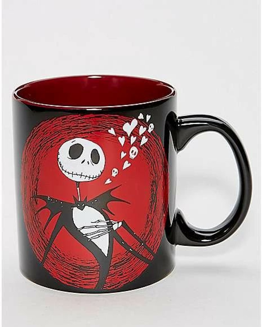 Halloween * Best Deal Hearts Jack Skellington Coffee Mug 20 Oz. The Nightmare Before Christmas Maroon