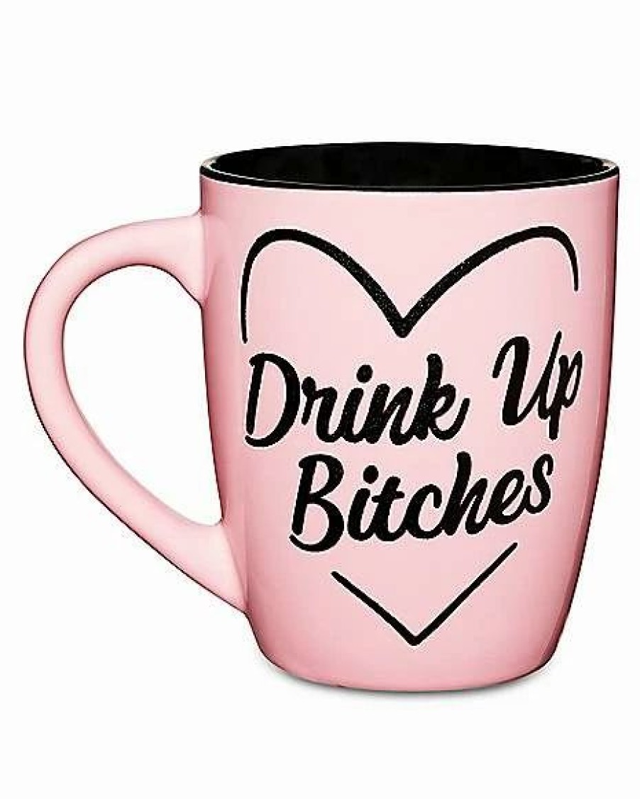 Christmas * Coupon Drink Up Bitches Coffee Mug 25 Oz. Pink