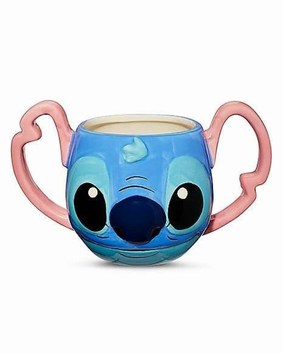 Movies * Best Deal Molded Stitch Head Coffee Mug 24 Oz. Lilo & Stitch Blue