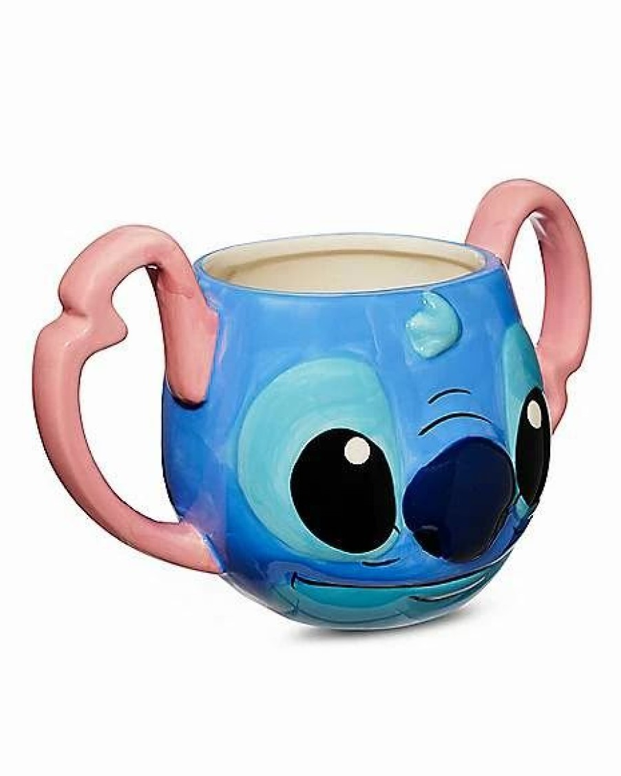 Movies * Best Deal Molded Stitch Head Coffee Mug 24 Oz. Lilo & Stitch Blue