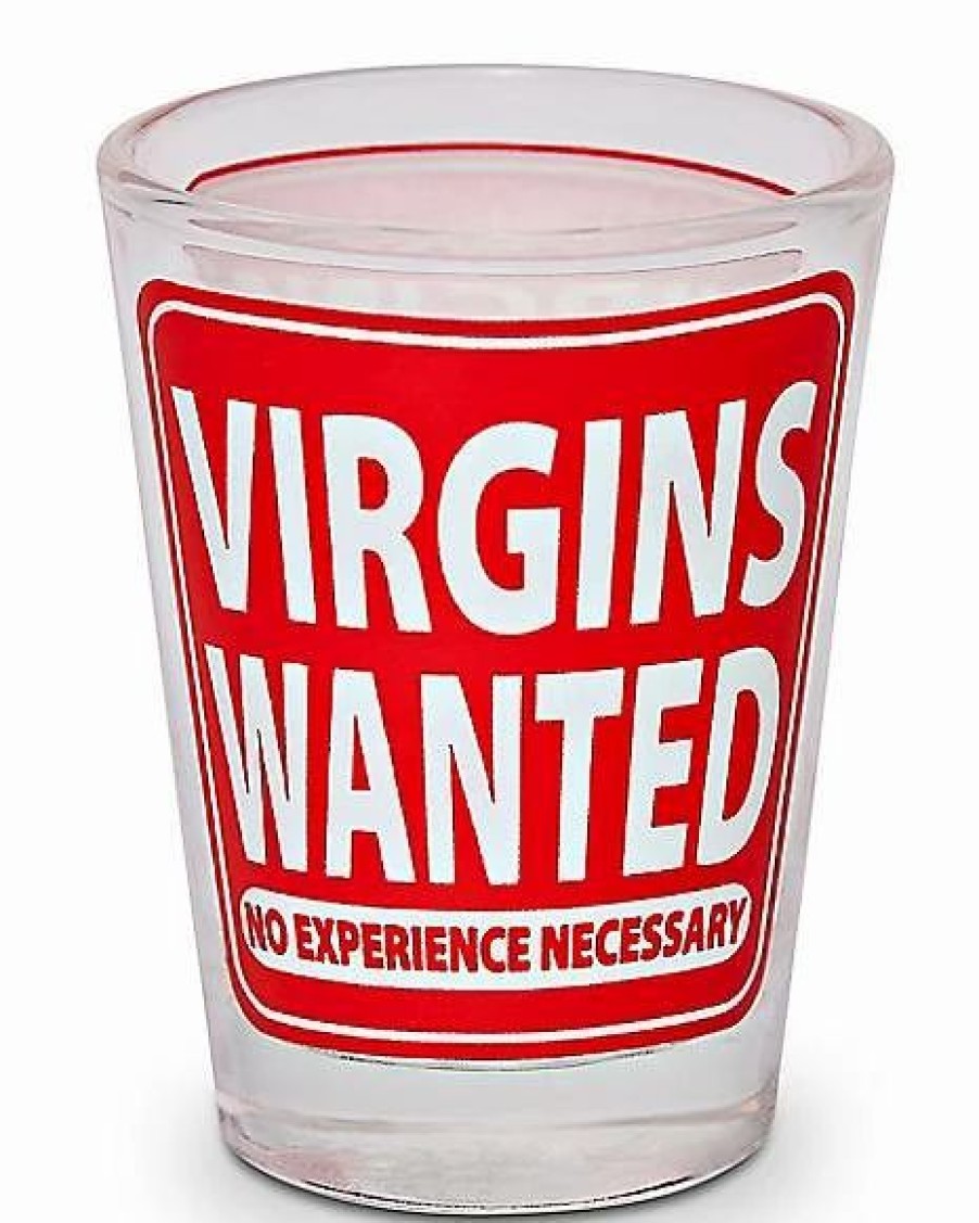 Shooters & Shot Glasses * Brand New Virgins Wanted Shot Glass 2 Oz. Multi-Color