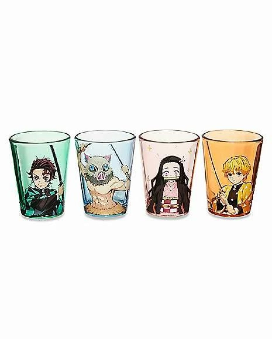 Anime * Best Sale Multi-Pack Demon Slayer Character Shot Glasses 4 Pack 1.5 Oz. Multi-Color