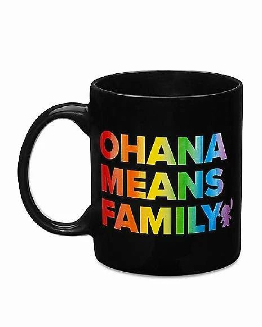 Movies * New Ohana Means Family Stitch Pride Coffee Mug 20 Oz. Black