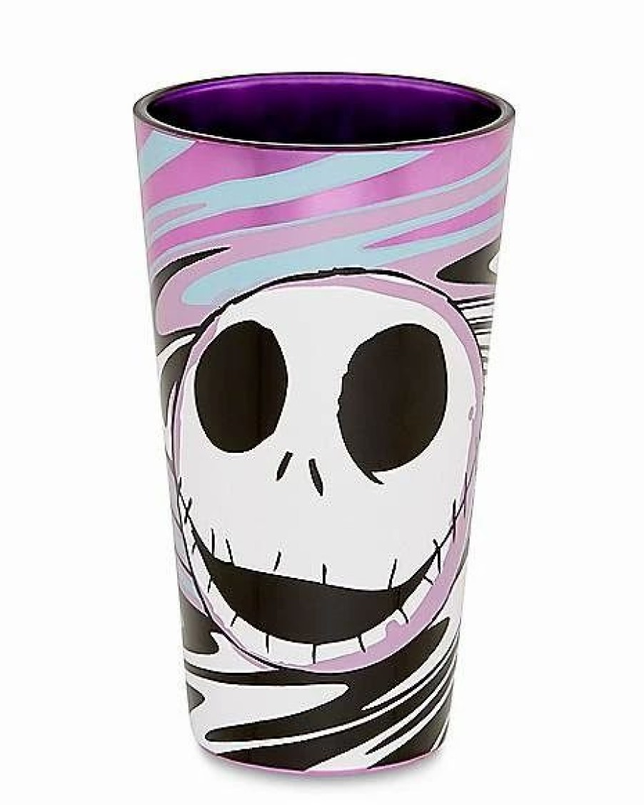 Halloween * Top 10 Swirl Jack Skellington Pint Glass 16 Oz. The Nightmare Before Christmas Multi-Color