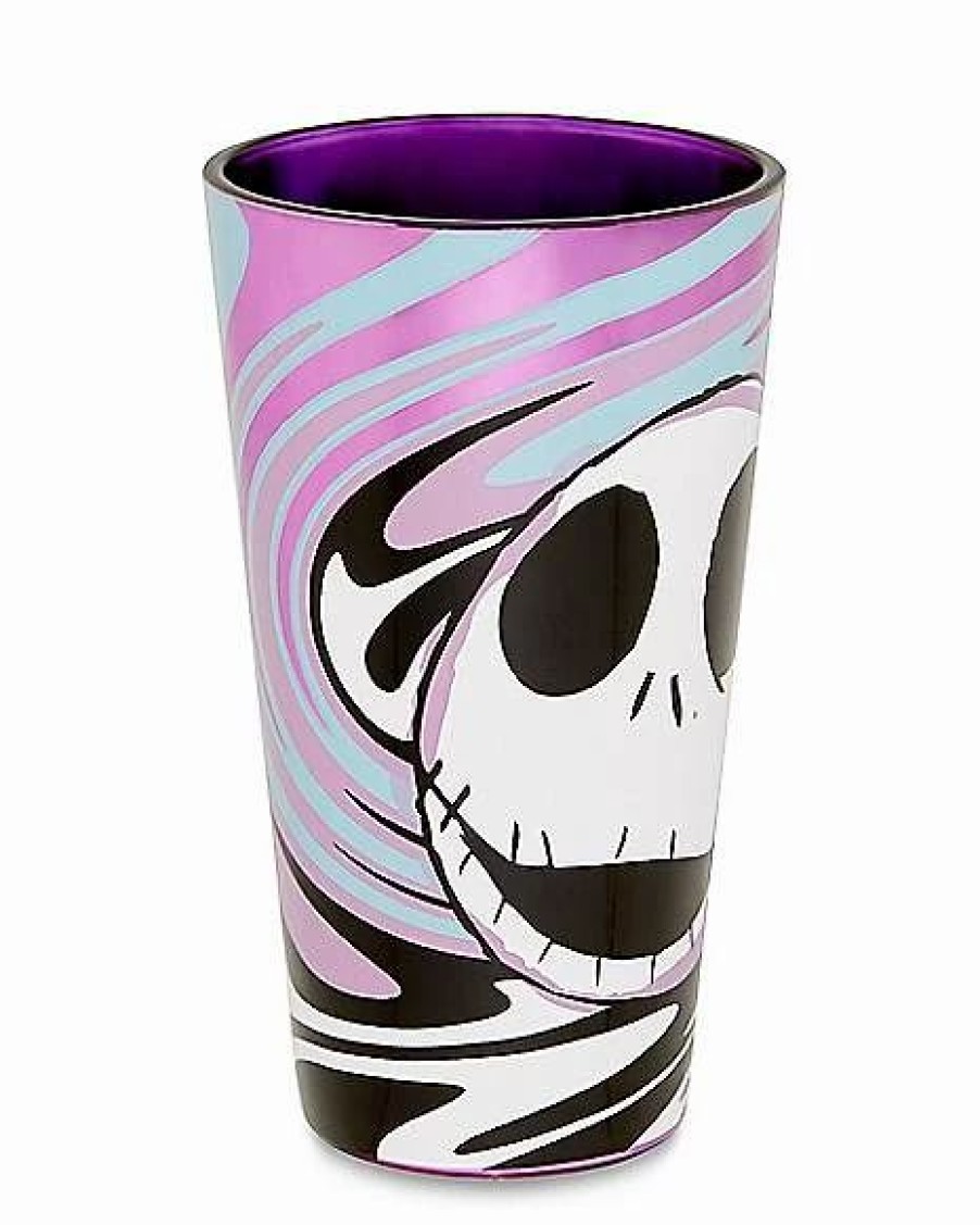 Halloween * Top 10 Swirl Jack Skellington Pint Glass 16 Oz. The Nightmare Before Christmas Multi-Color