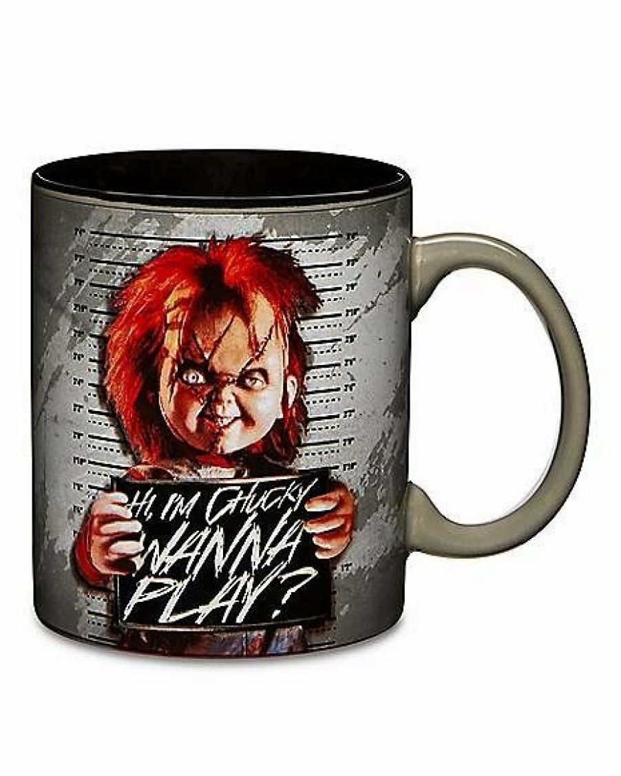 Movies * Hot Sale Wanna Play Chucky Coffee Mug 20 Oz. White