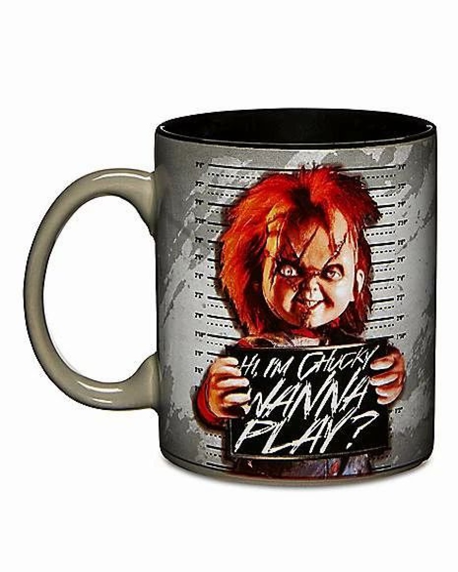 Movies * Hot Sale Wanna Play Chucky Coffee Mug 20 Oz. White