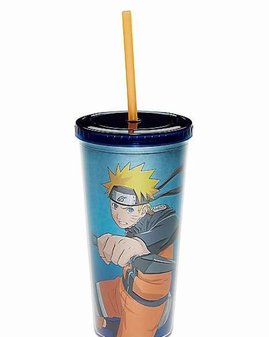 Anime * Top 10 Naruto Shippuden Cup With Straw 20 Oz. Naruto Blue