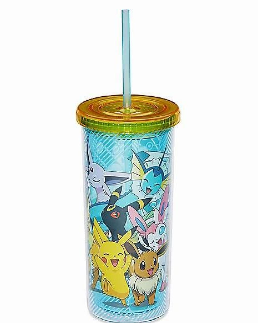 Anime * Cheapest Pokemon Cup With Straw 20 Oz. Blue