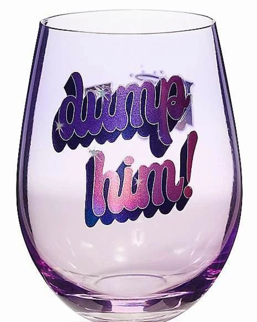 Television * Hot Sale Dump Him Bratz Stemless Glass 22 Oz. Purple