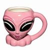 Coffee Mugs * Cheapest Female Alien Molded Coffee Mug 16 Oz. Pink