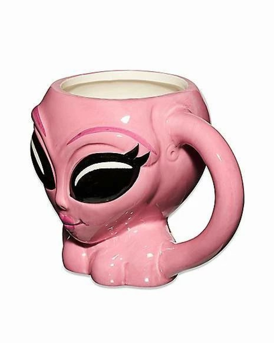 Coffee Mugs * Cheapest Female Alien Molded Coffee Mug 16 Oz. Pink