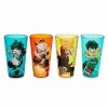 Anime * Promo Characters My Hero Academia Pint Glasses 4 Pack 16 Oz. Multi-Color