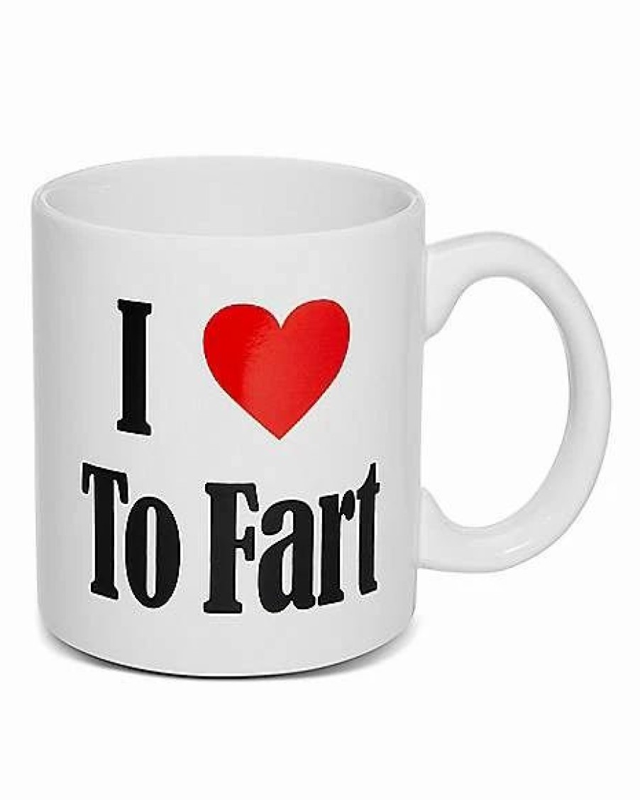 Christmas * Brand New I Love To Fart Coffee Mug 20 Oz. White