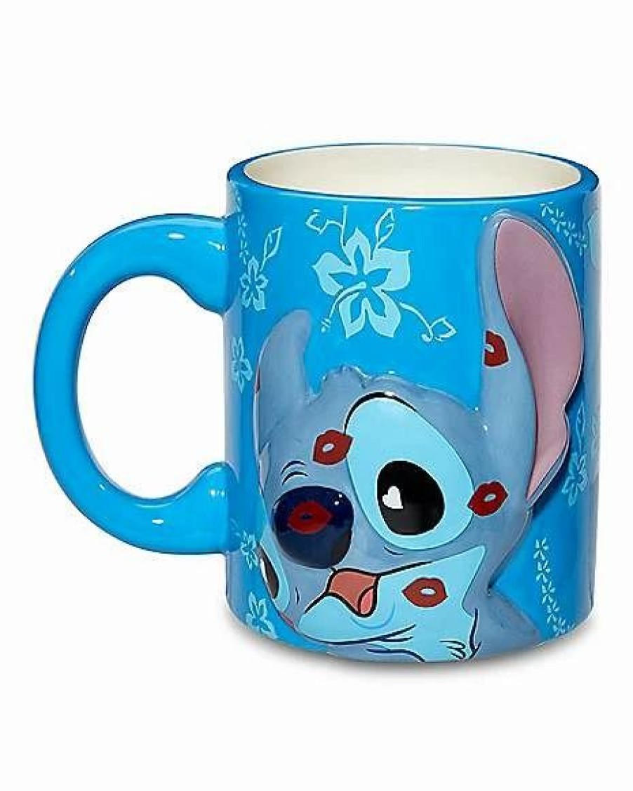 Movies * Best Sale Sculpted Lilo & Stitch Coffee Mugs 2 Pack 20 Oz Multi-Color