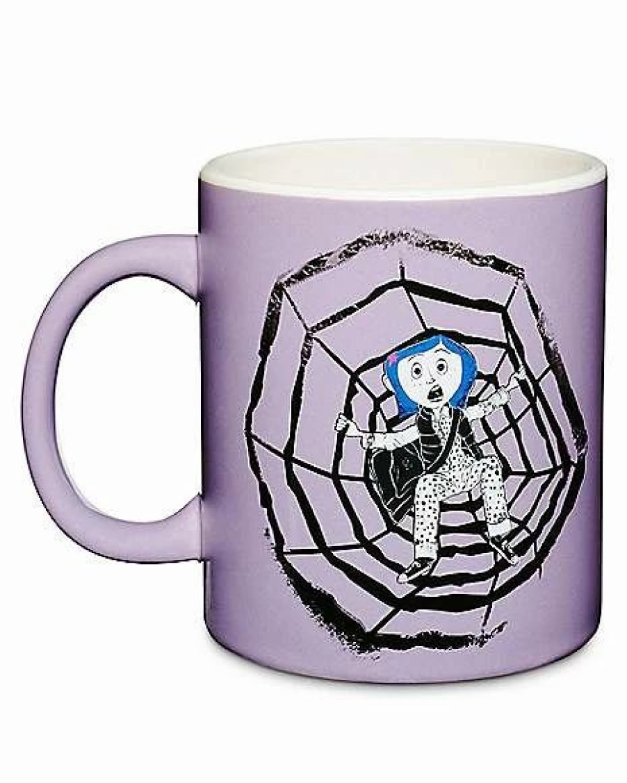 Coffee Mugs * Brand New Coraline Spiderweb Mug- 20 Oz White