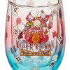 Halloween * Coupon Popcorn Killer Klowns From Outer Space Stemless Wine Glass 13 Oz.