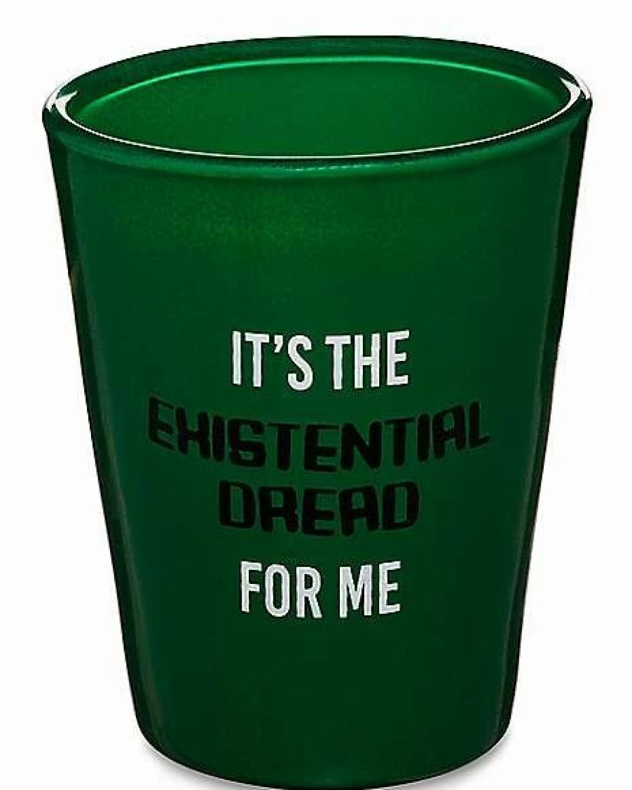 Shooters & Shot Glasses * Best Sale Existential Dread Shot Glass 2 Oz. Green