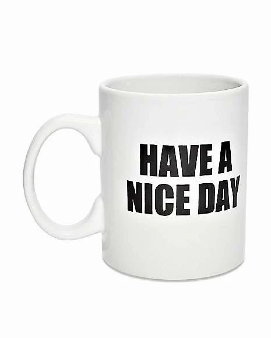 Coffee Mugs * Best Deal Have A Nice Day Finger Bottom Coffee Mug 16 Oz.