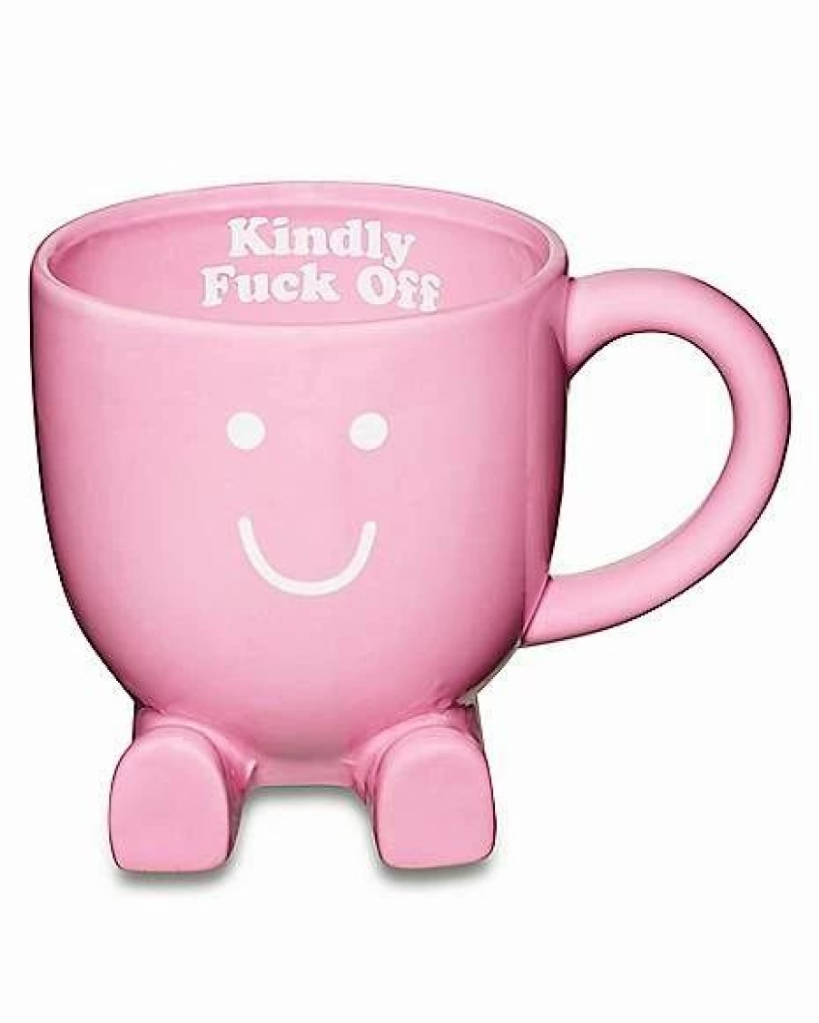 Christmas * Cheap Kindly Fuck Off Molded Feet Coffee Mug 19 Oz. Pink