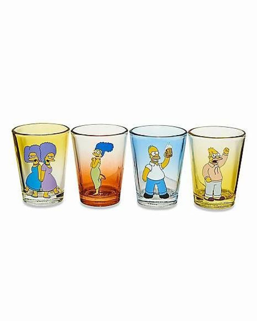 Television * Brand New Multi-Pack Simpsons Character Shot Glasses 4 Pack 1.5 Oz. Multi-Color