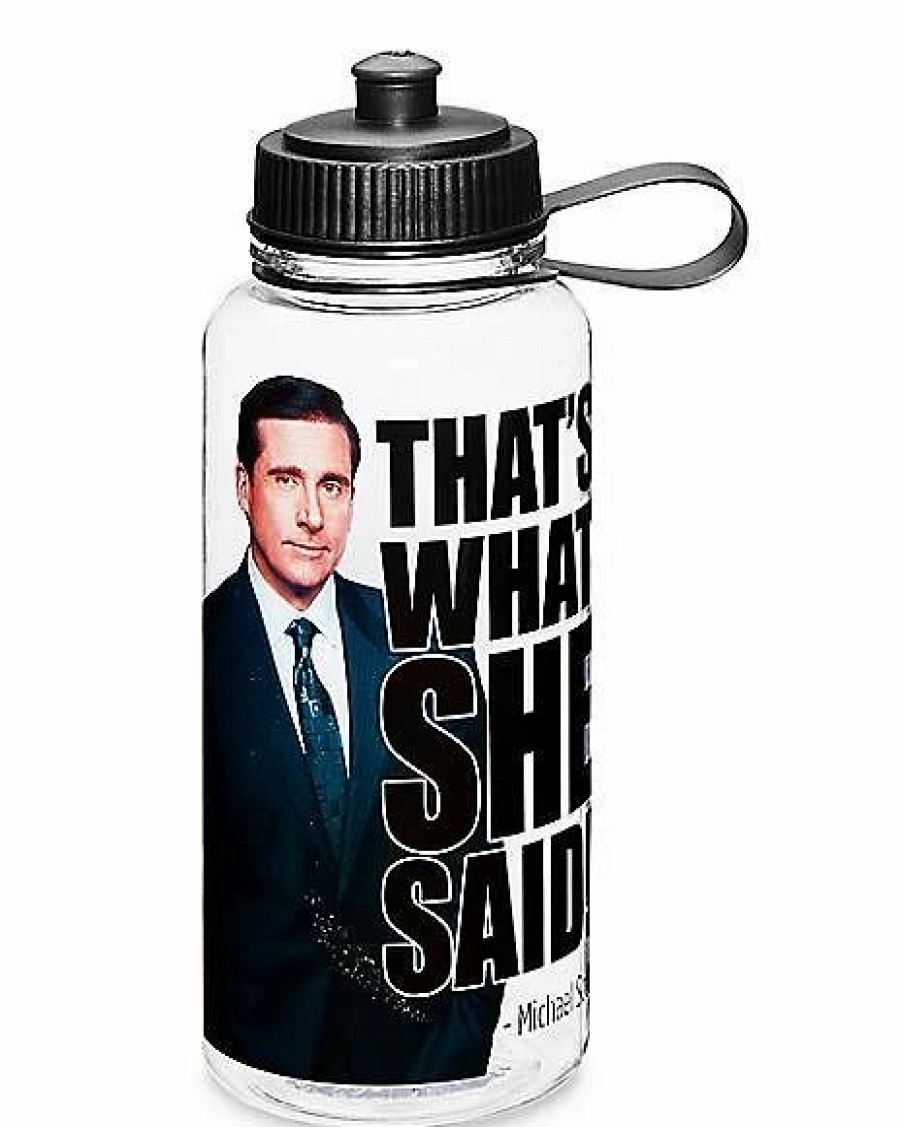 Television * Budget Michael Scott Water Bottle 32 Oz. The Office Clear 