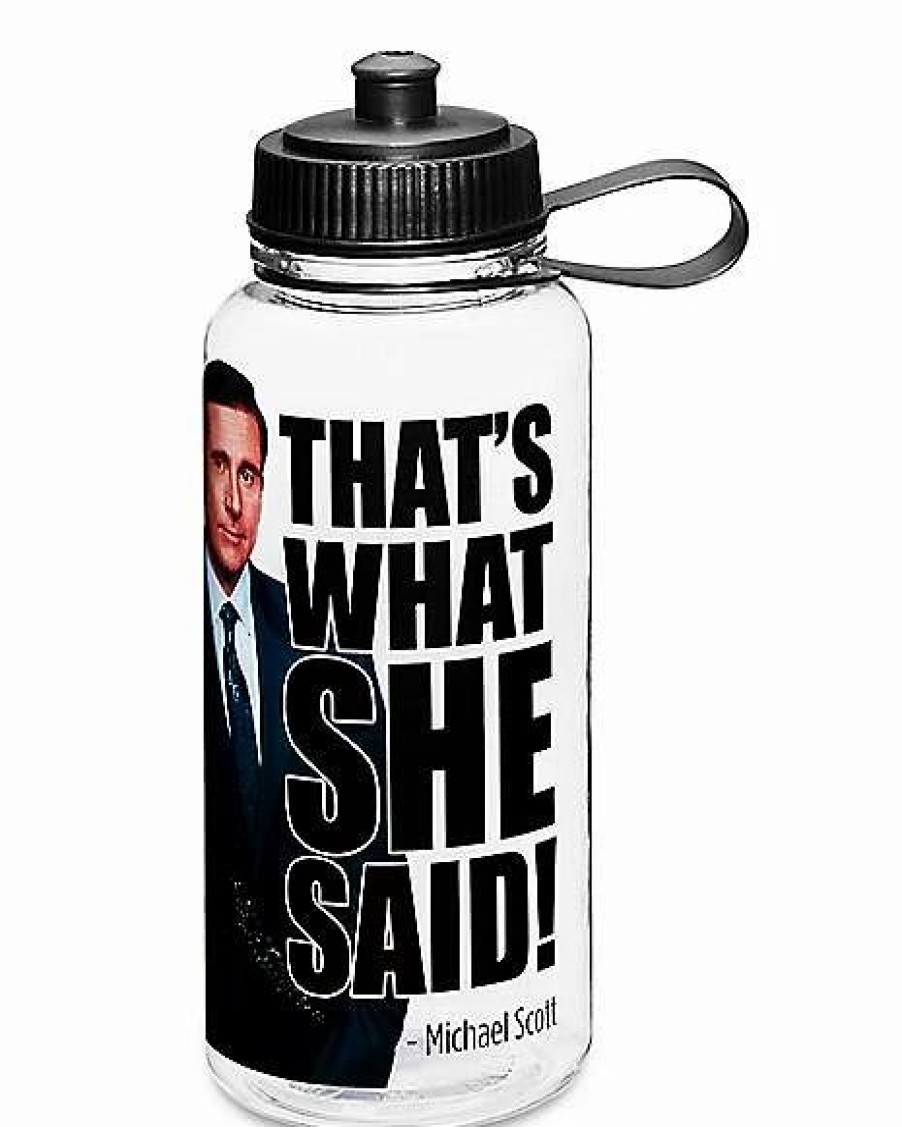 Television * Budget Michael Scott Water Bottle 32 Oz. The Office Clear ...