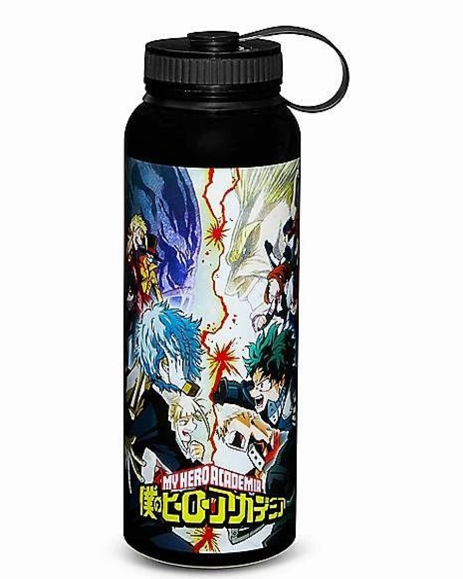 Anime * Outlet Battle My Hero Academia Water Bottle 40 Oz. Black