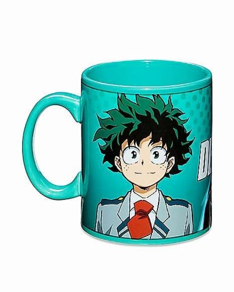 Anime * Best Sale Deku Heat Changing Coffee Mug 16 Oz. My Hero Academia Teal