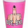 Christmas * Outlet Boy Bye Shot Glass 1.5 Oz. Pink