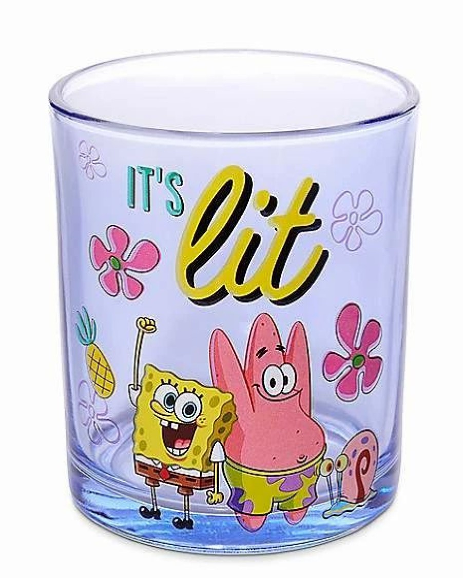 Television * Discount Spongebob Squarepants Rocks Glasses 4 Pack 10 Oz. Multi-Color