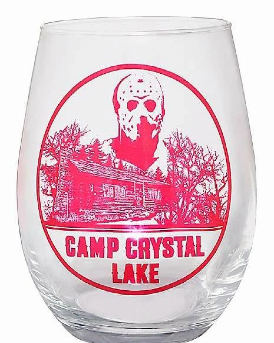 Halloween * Best Sale Camp Crystal Lake Stemless Glass Friday The 13Th