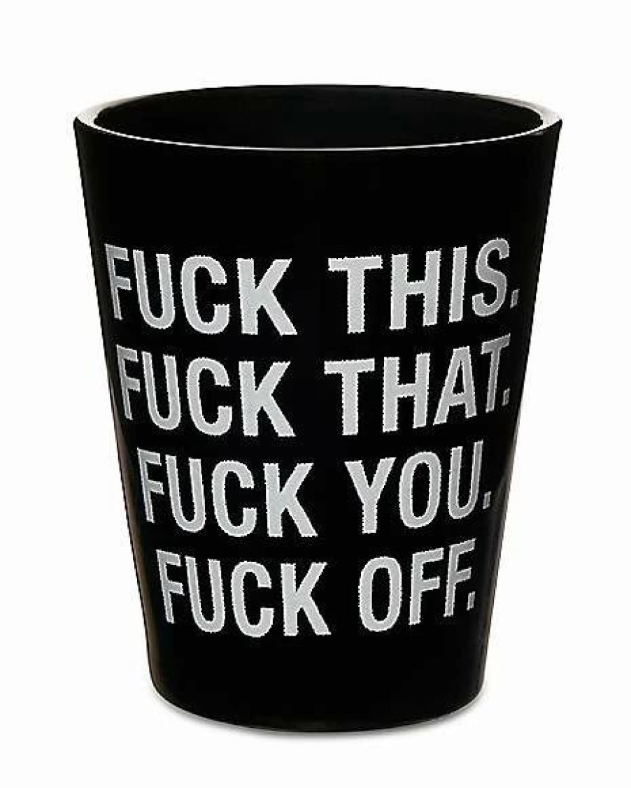 Shooters & Shot Glasses * Hot Sale Fuck This That You Off Shot Glass 1.5 Oz. Black