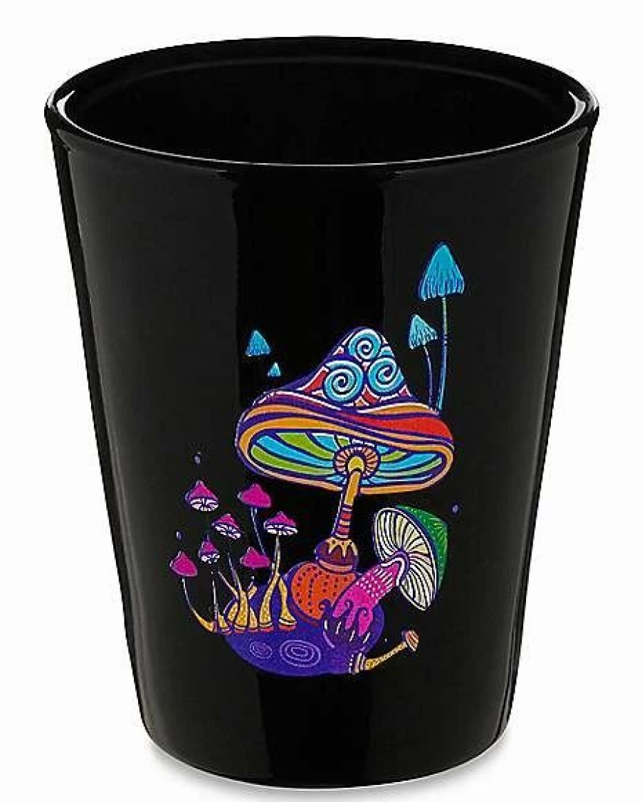 Shooters & Shot Glasses * Coupon Magic Mushroom Shot Glass 2 Oz. Black