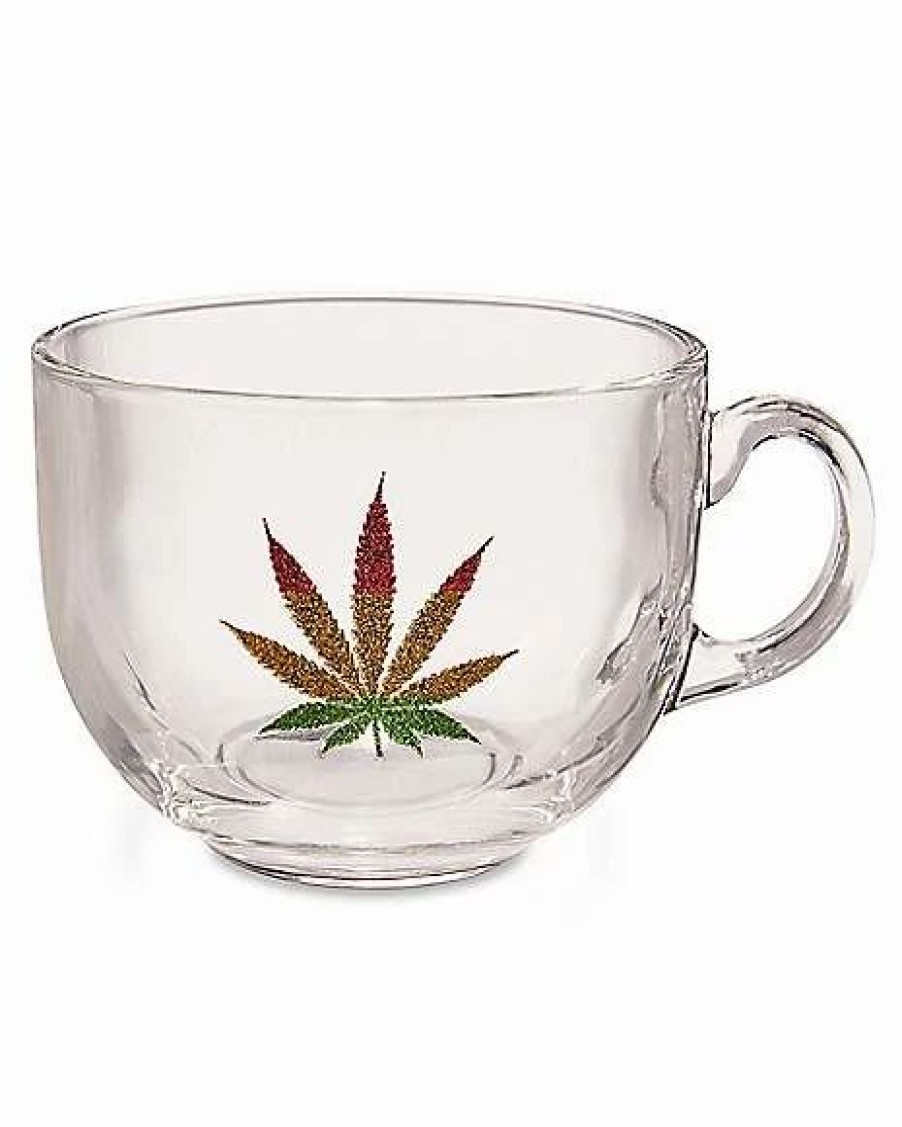 Coffee Mugs * Promo Glitter Weed Leaf Coffee Mug 22 Oz.