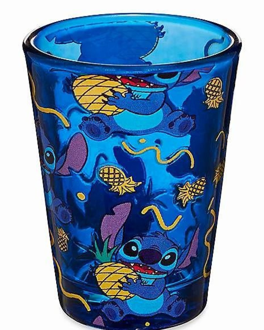 Movies * Hot Sale Stitch Pineapples Mini Glass 1.5 Oz. Lilo & Stitch